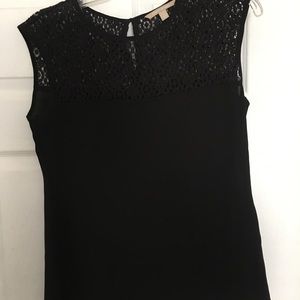 Banana Republic Short Sleeve Black Blouse.